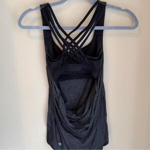 lululemon athletica Black Strappy Back Tank